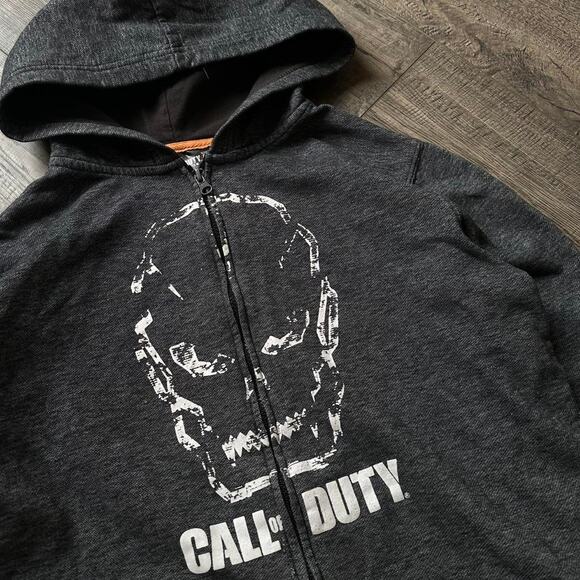 Vintage Y2K Call Of Duty Black Ops 3 Skull Hoodie Zip Up - Picture 3 of 6